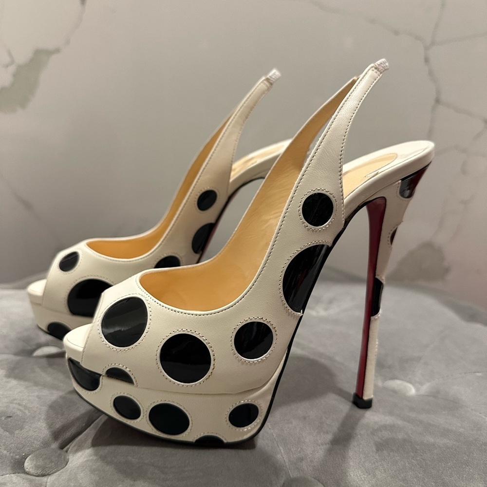 Christian Louboutin Lady Peep slingback size 37